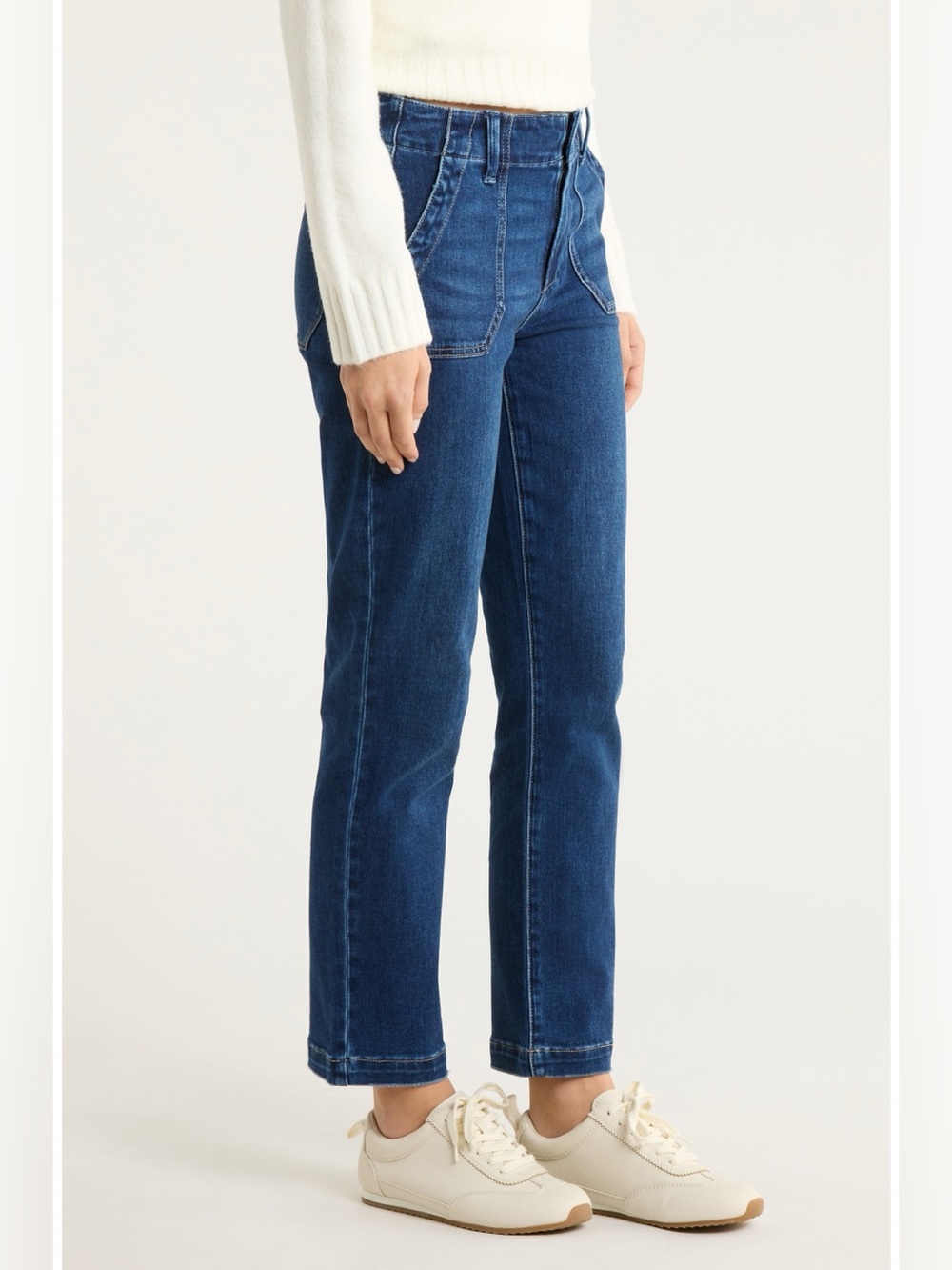 PAIGE Mayslie Straight Leg Ankle Jean